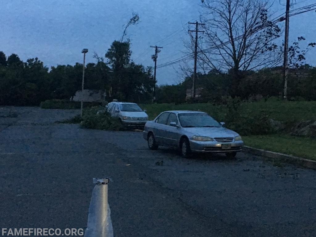 Aftermath of tornado touchdown in Caenarvon Twp (Berks County)-Morgantown, PA