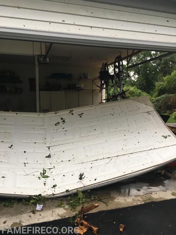 Aftermath of tornado touchdown in Caenarvon Twp (Berks County)-Morgantown, PA