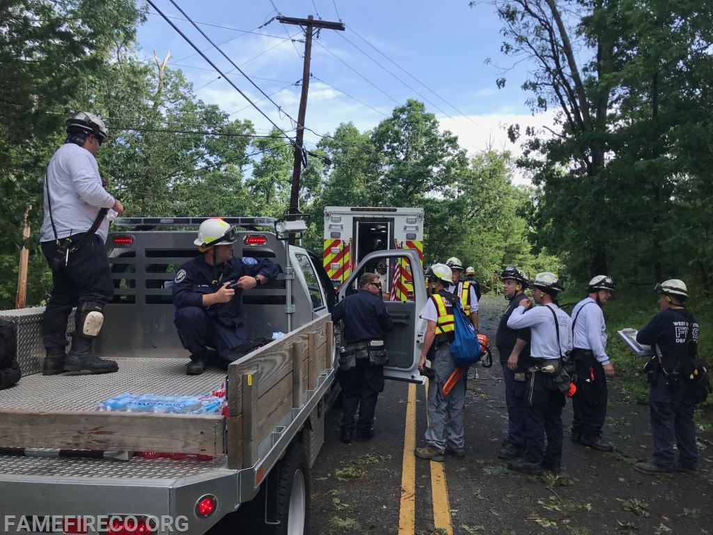 Chester County USAR Team arrive at area of operation