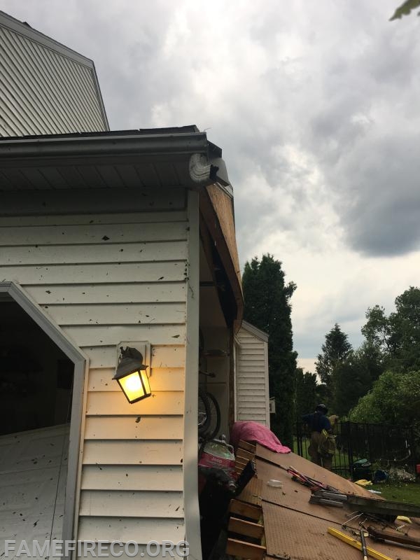 Aftermath of tornado touchdown in Caenarvon Twp (Berks County)-Morgantown, PA