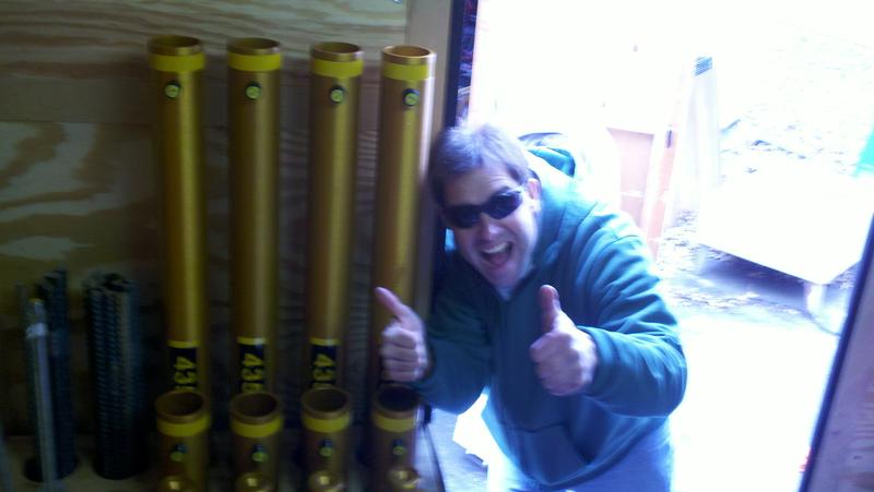 Mike McCarthy is REALLY excited about the strut extensions on Collapse 53!