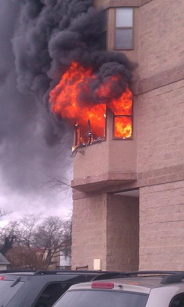 Apartment fire on E. Nields Street West Chester Borough.