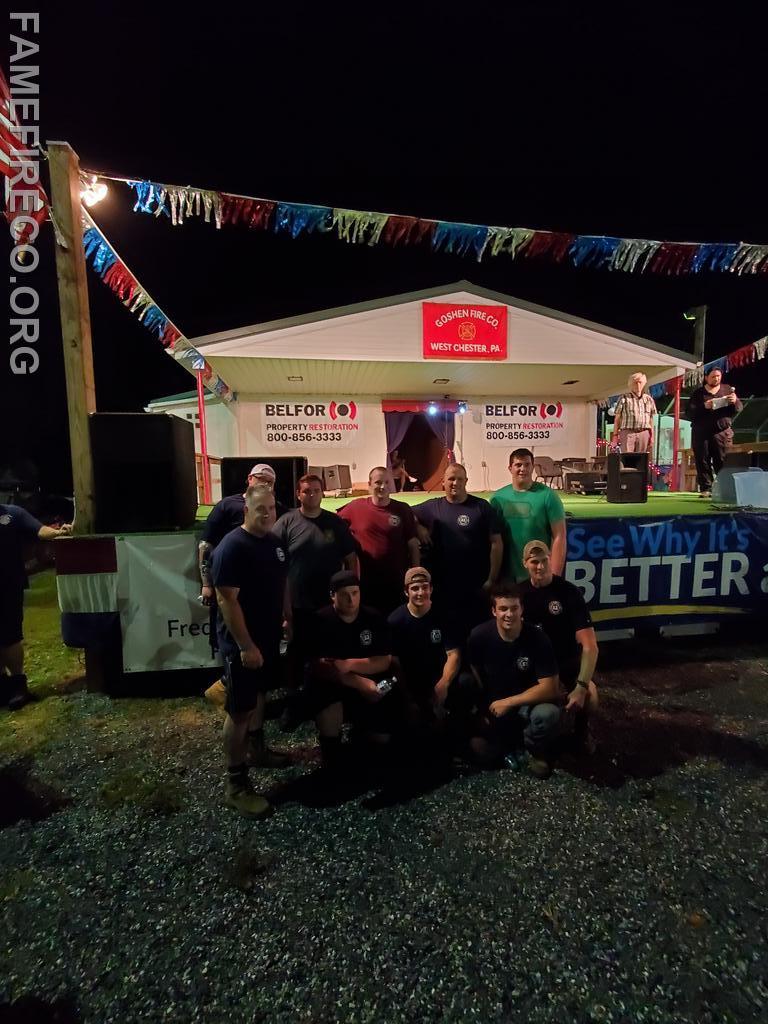 Fame's Tug of War team at the Goshen Fair 2022.