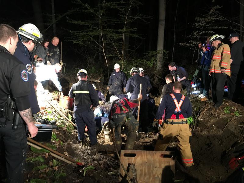 CCRTF Mud Rescue-West Brandywine Twp. 
04-11-2016 (Photo courtesy of East Brandywine Fire Co)